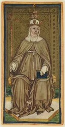 La Papessa, facsimile di una carta dei tarocchi dal mazzo 